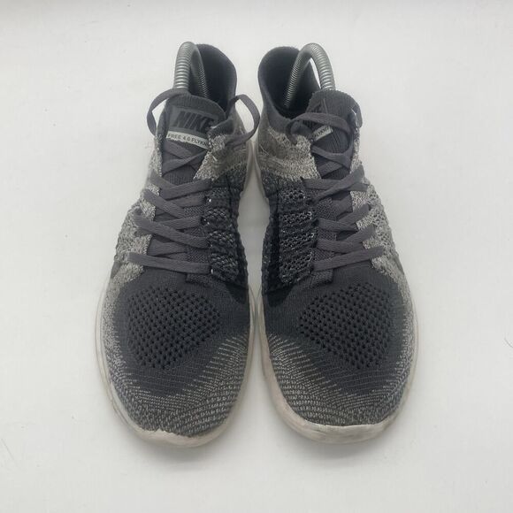 Women Size 8.5 Nike Free Running Shoes Gray Ombre Fabric Lace Sneaker 631050-002 - Picture 3 of 9